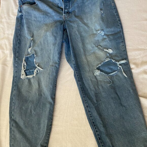Curvy High-Waisted Button-Fly OG Straight Jeans - Size 24 - Picture 8 of 11